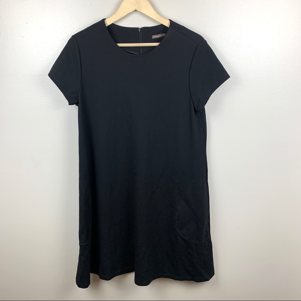 J.Mclaughlin Ponte Knit Short Sleeve Dress Pockets